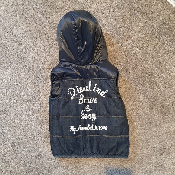 DIESEL Double-sided Jean/ Puffer Vest - Picture 6 of 11